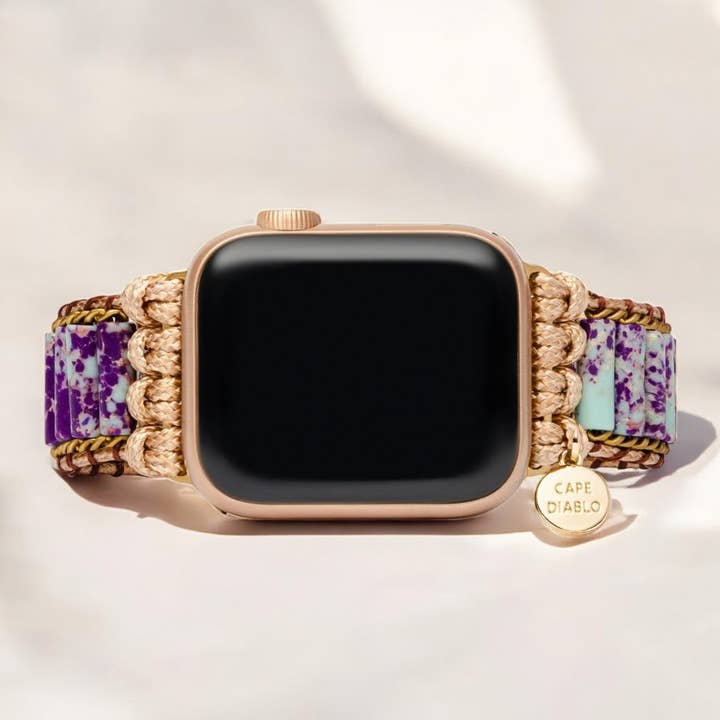 Amity Imperial Jasper Apple Watch Strap for wholesale by Cape Diablo