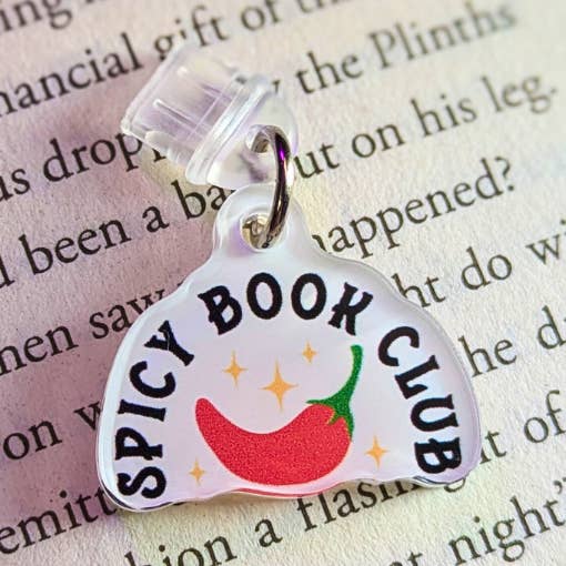 Spicy Book Club Plug Charm for wholesale by Indigo Maiden