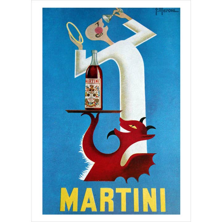 Martini-Werbung, 1953 für den Großhandel von Retrospect Greeting Cards