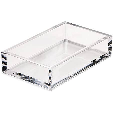 TD-ACGTHC-001 Acrylic Guest Towel Napkin Holder Clear for wholesale by TAJ Designs