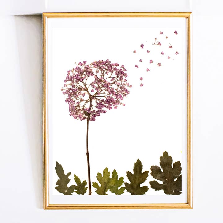 Vad vi släpper botaniskt konsttryck (11×14) | Pressad blomma för wholesale av Mon Petit Chou Art and Design