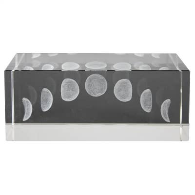 HomArt - Wholesale Decorative Tabletop Object - Glass Hologram - Phases of the Moon
