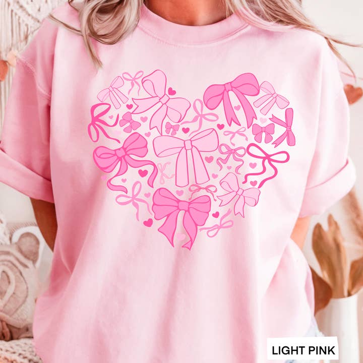 Heart Of Coquette Bows Graphic Tee | Gildan for wholesale by Shoppe SHC