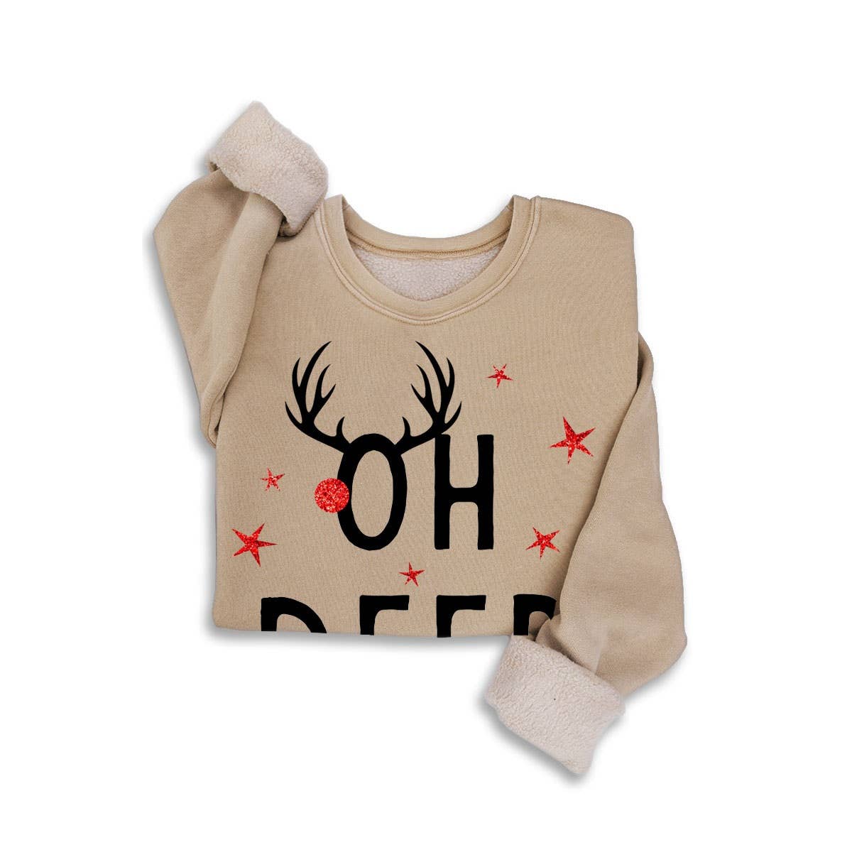 HRTandLUV - Venta al por mayor Sudadera - Mujer - SUDADERAS CON PURPURINA MINERAL OH DEER0