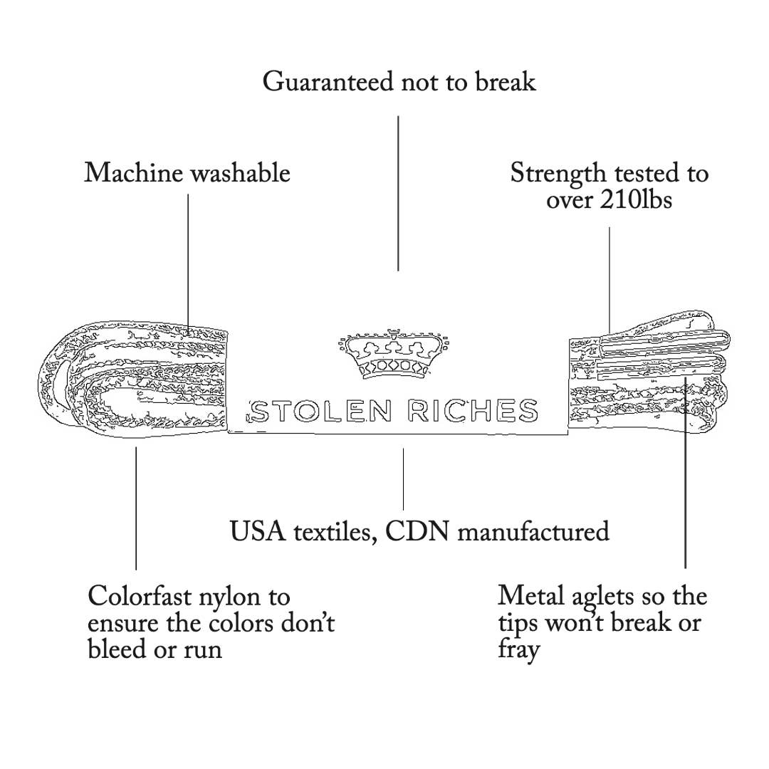 Stolen Riches - Wholesale Shoelaces - Men's - Der Alte Burgundy - Boot Shoelace2