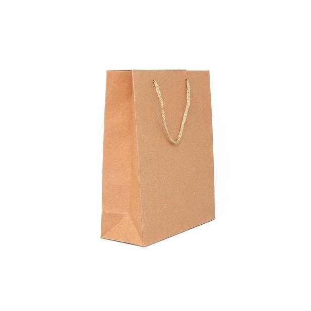Inca UK – Saco de presente por atacado – 24x19x8cm. Saco de presente em papel Kraft Castanho3
