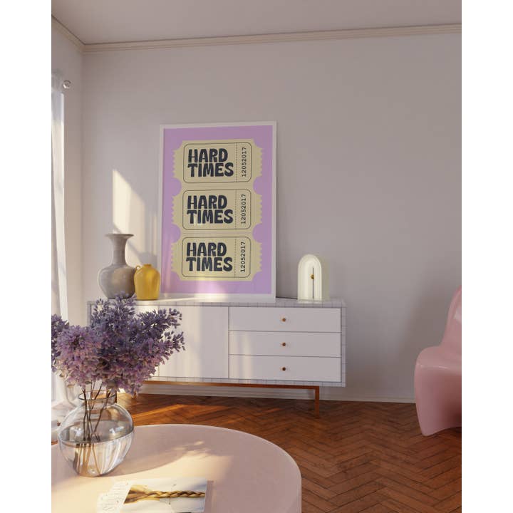 Moo and May Studio - Wholesale Art Print - Hard Times | Paramore, After Laughter Album, Music, Wall