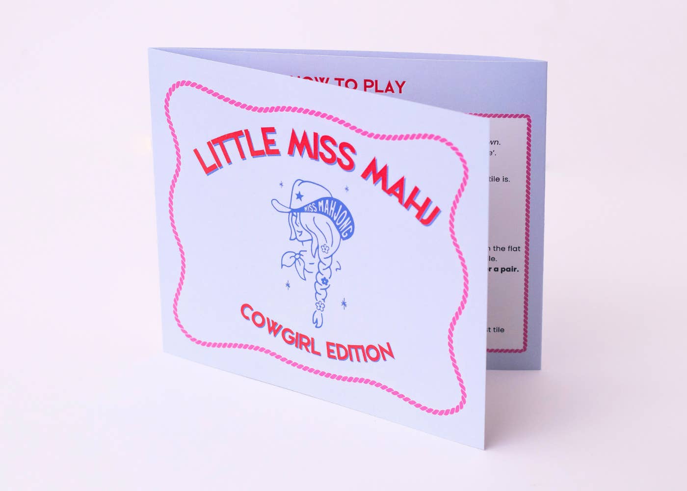 Miss Mahjong - Wholesale Card Game - Little Miss Mahj Playing Card - Cowgirl Edition