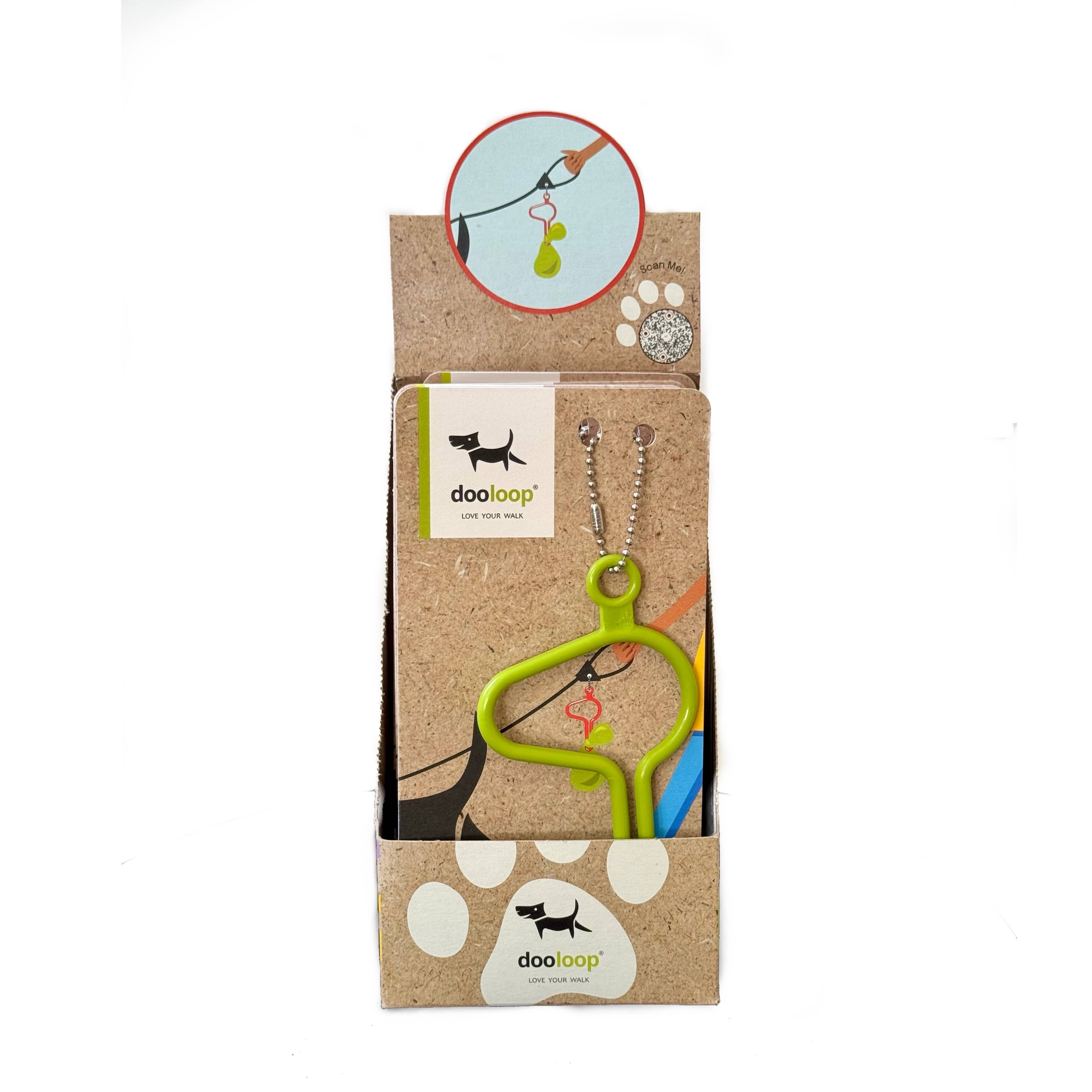 The dooloop by Houndswag LLC - Wholesale Pet Poop Bag Dispenser - Matcha Green Dooloop POP Box1
