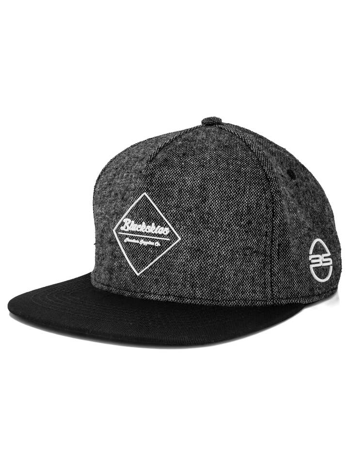 Ancient Gods Snapback Cap Anubis - Zwart-Grijs-Wol voor wholesale door Blackskies