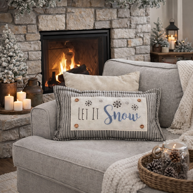 PillowPanels - Wholesale Throw/Decorative Pillow - CHARCOAL/CREAM STRIPES:  PILLOW ONLY (with insert) 18