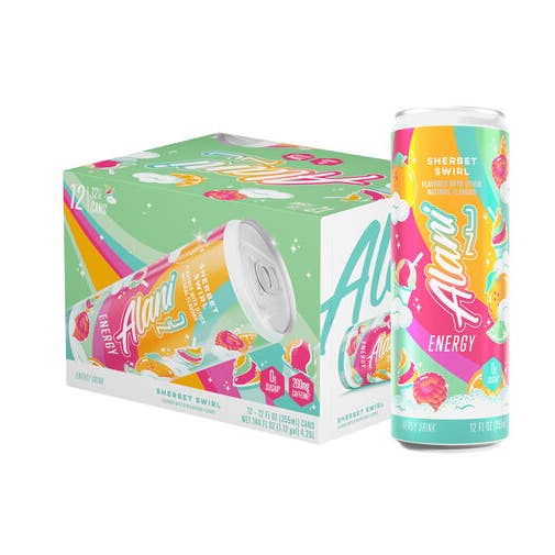 L&F Universal Goods - Wholesale Sports/Energy Drink - Alani Nu Energy - 12 Pk - 12 Oz - Sherbert Swirl0