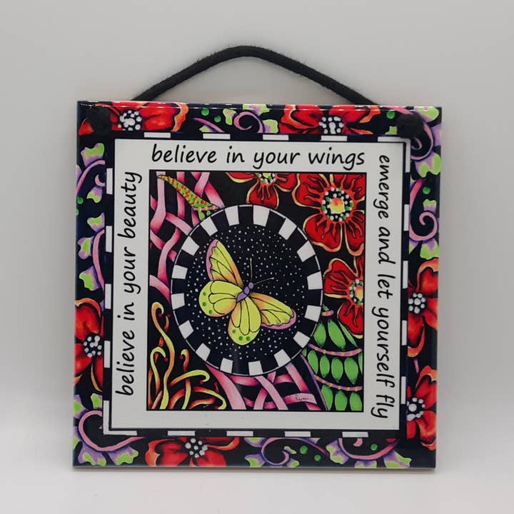 Telha cerâmica Emerge Quote por atacado de Florida Vibes Art / Mungo Key Designs