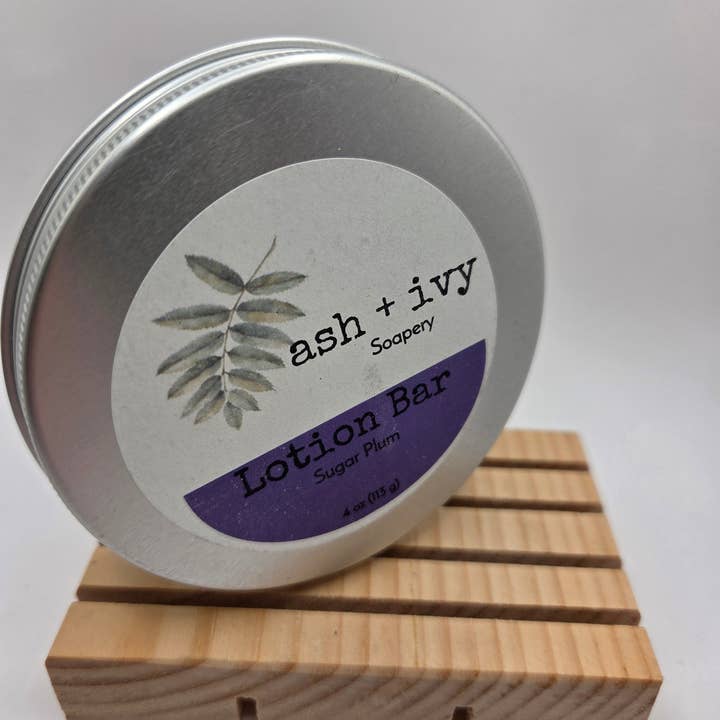 Sugar Plum Lotion Bar for wholesale by Ash + Ivy