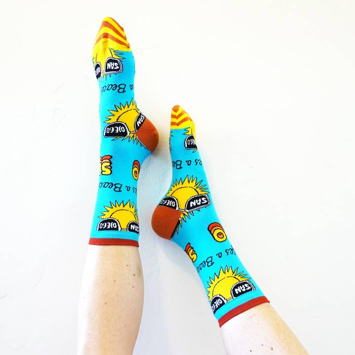 Oooh Yeah/Sock It Up/Oooh Geez Slippers – Meias - Mulher por atacado – San Diego | Meias Tripuladas Engraçadas Novelty para Mulher3