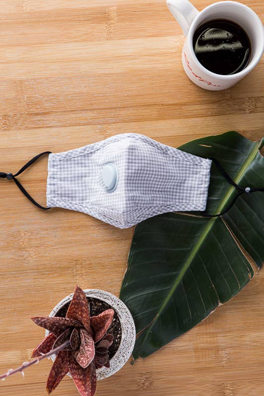 Leto Accessories - Wholesale Protective Face Mask/Shield - Checkered Mask With Colored Filter17