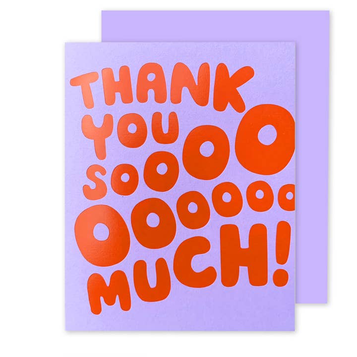 The Social Type - Wholesale Thank You Card - Thank You Sooo Much Thank You Card