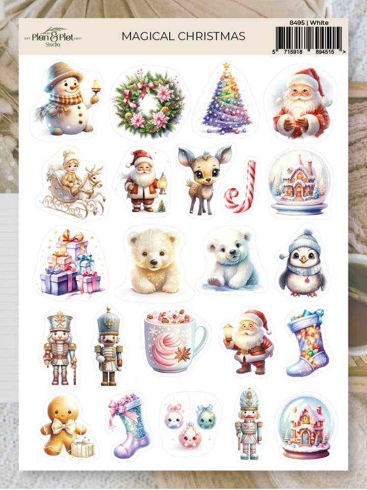 Navidad mágica | Pegatinas para venta al por mayor de Plan & Plot Studio
