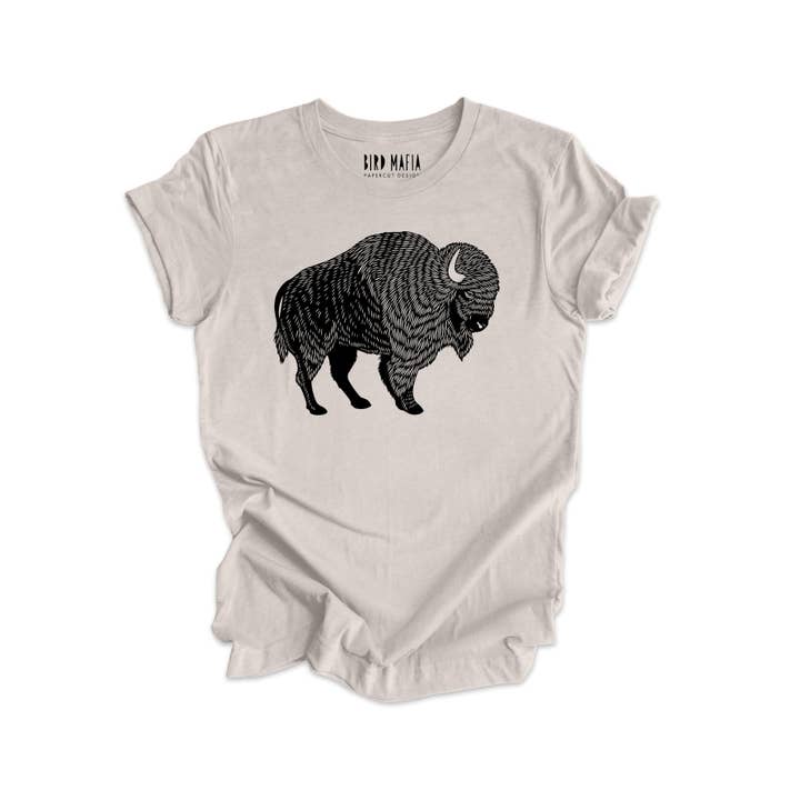 Bison t-shirt for wholesale by Bird Mafia