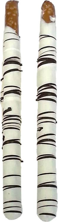 Laketown Chocolates - Wholesale Chocolate Covered Sweets - 2 pc Birch Bark - Large White Chocolate Pretzels1