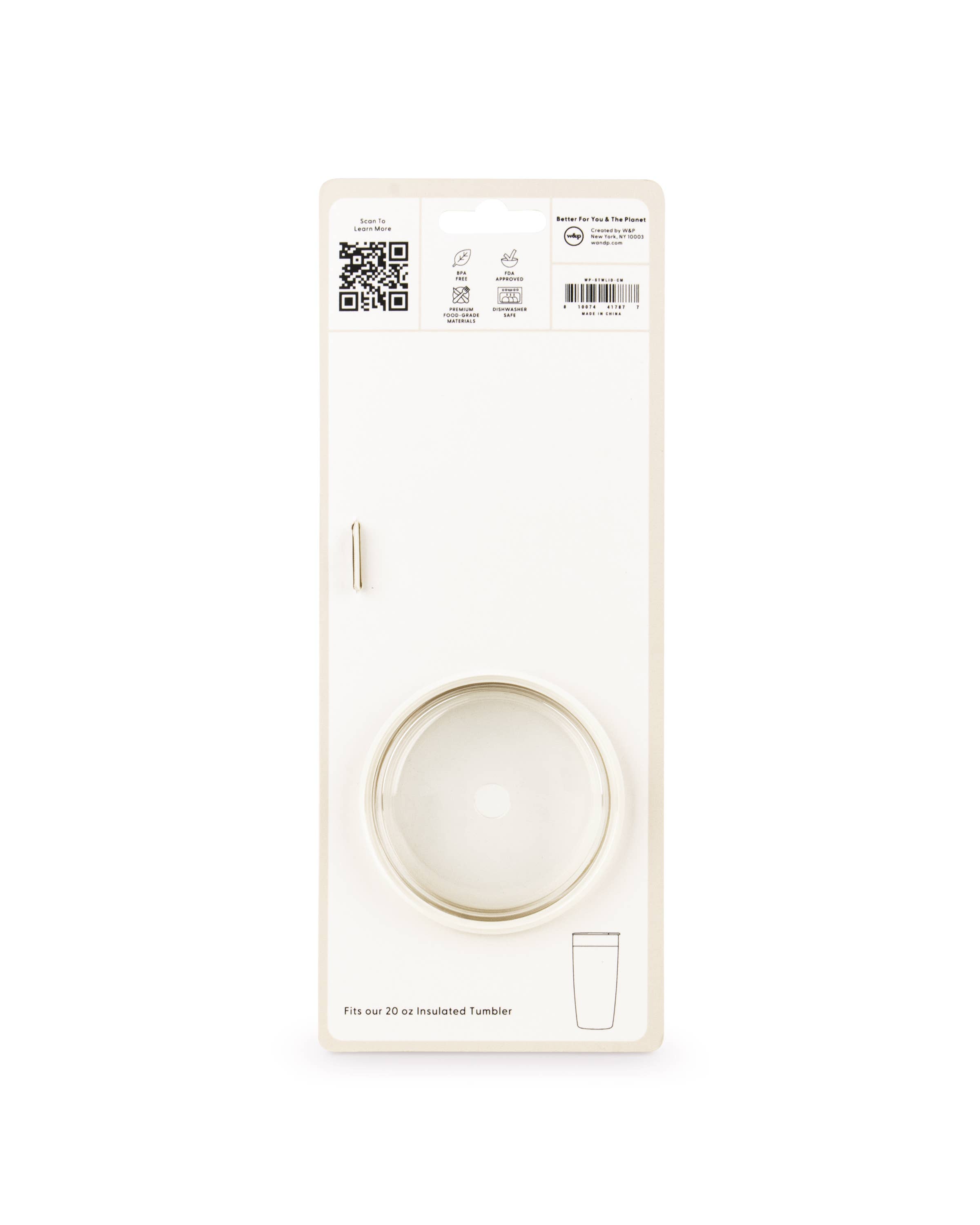 W&P – Engroshandel Drikkelåg – Sugerørsmundstykke til isoleret tumbler10