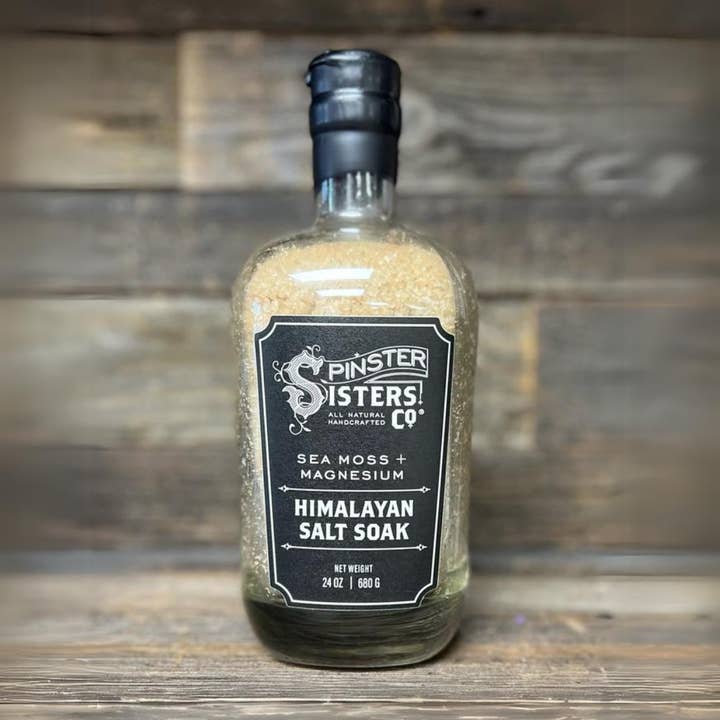 Spinster Sisters Co. / Old Salt Grooming Supply - Wholesale Bath salts - Sea Moss & Himalayan Magnesium Salt Soak for Stress Relief2