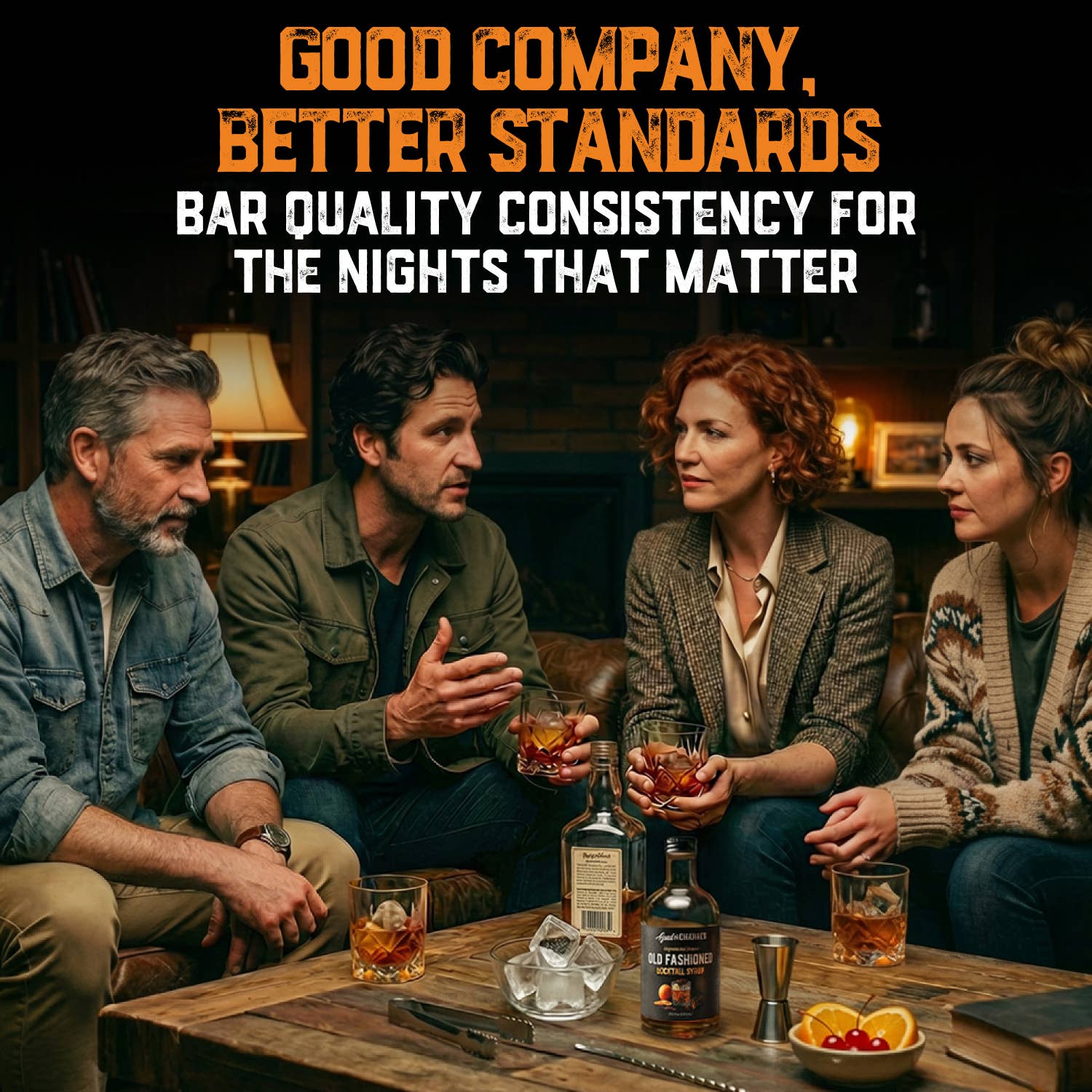 Aged & Charred - Wholesale Cocktail Mix/Syrup - Signature Old Fashioned Cocktail Syrup6