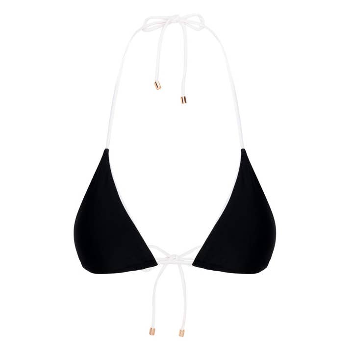 Cordes Bikini Top / Black + Ivory for wholesale by East x East