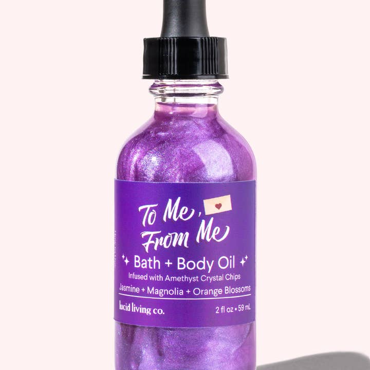Till mig, från mig bad- och kroppsolja för wholesale av Lucid Living Co.