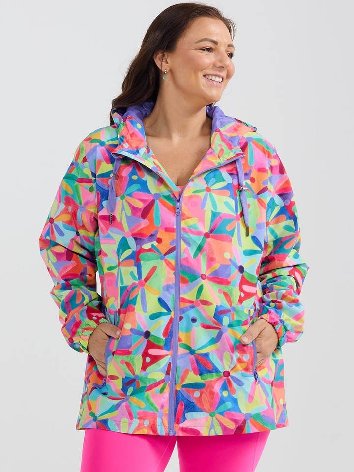 Rainbow Daisies Regnrock - Vuxna för wholesale av Mama Movement