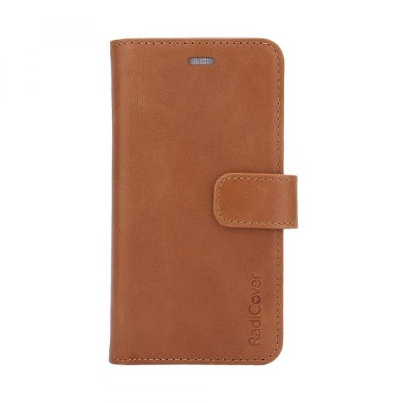 Exclusieve 2-in-1 - iPhone 6/7/8/SE2020/SE2022 - Echt leer - 86% bescherming - bruin voor wholesale door Radicover
