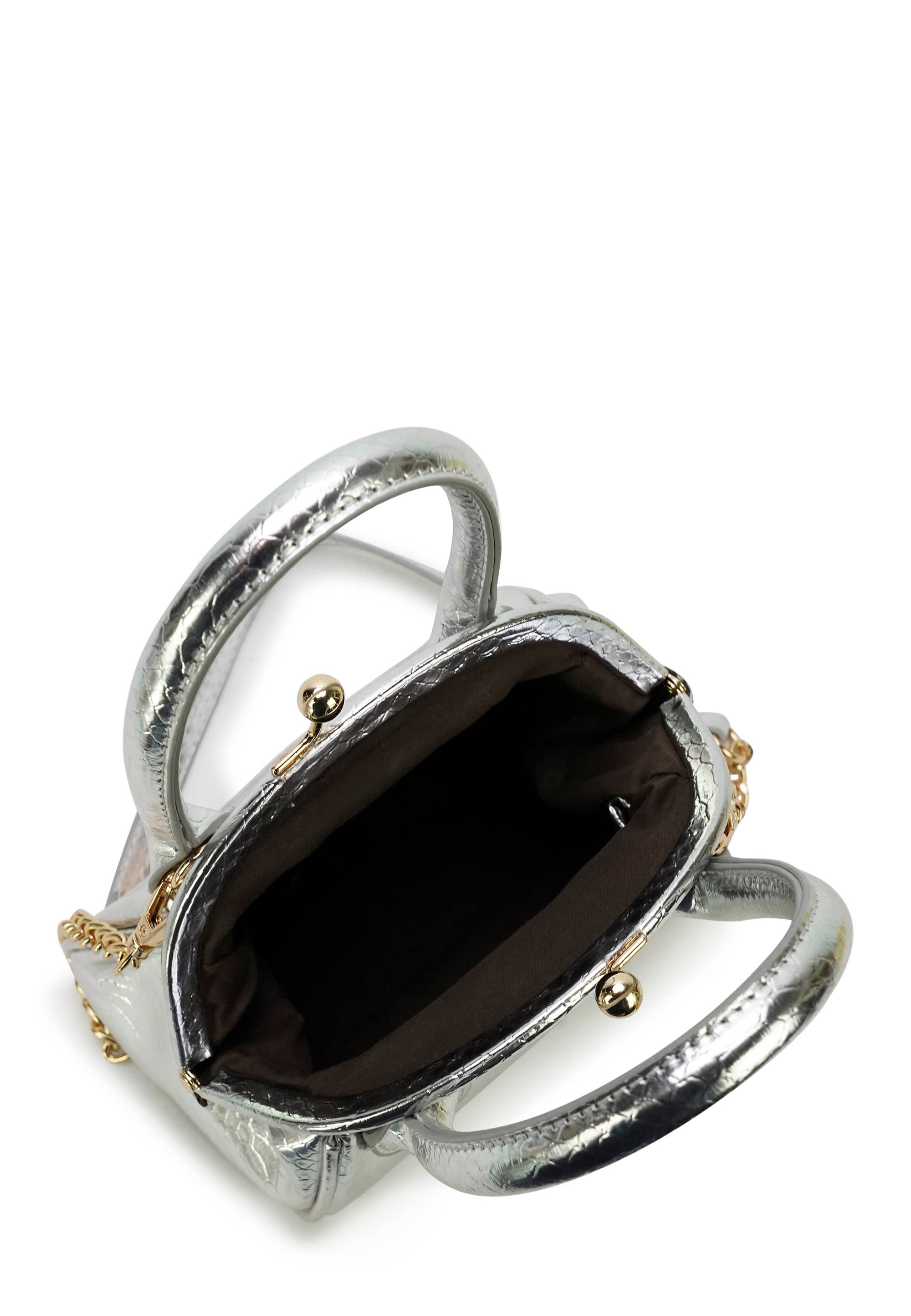 HJS - Wholesale Shoulder Bag - Women's - 'MARIPOSA' Crossbody Bag - Small Size with Snake Print16