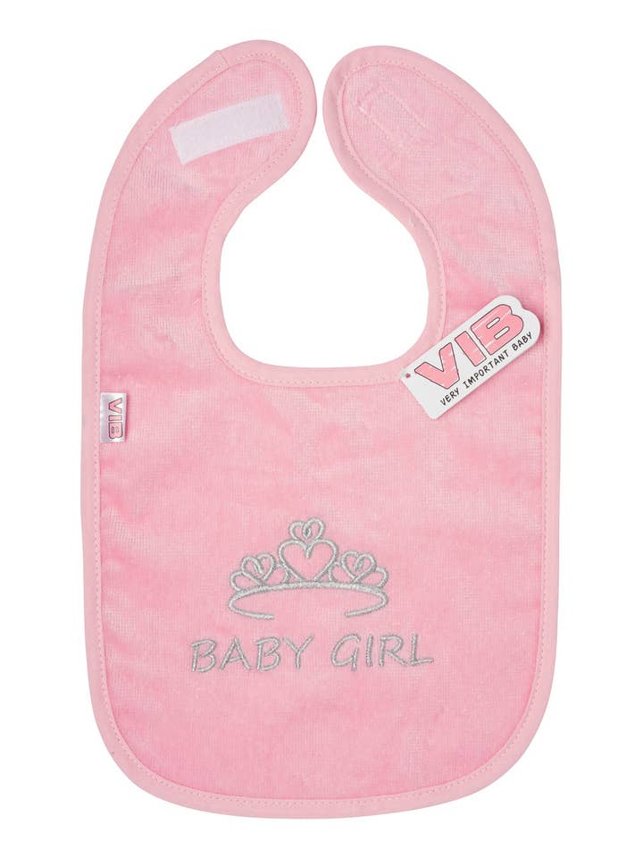Bib Baby Girl Pink for wholesale by Very Important Baby®