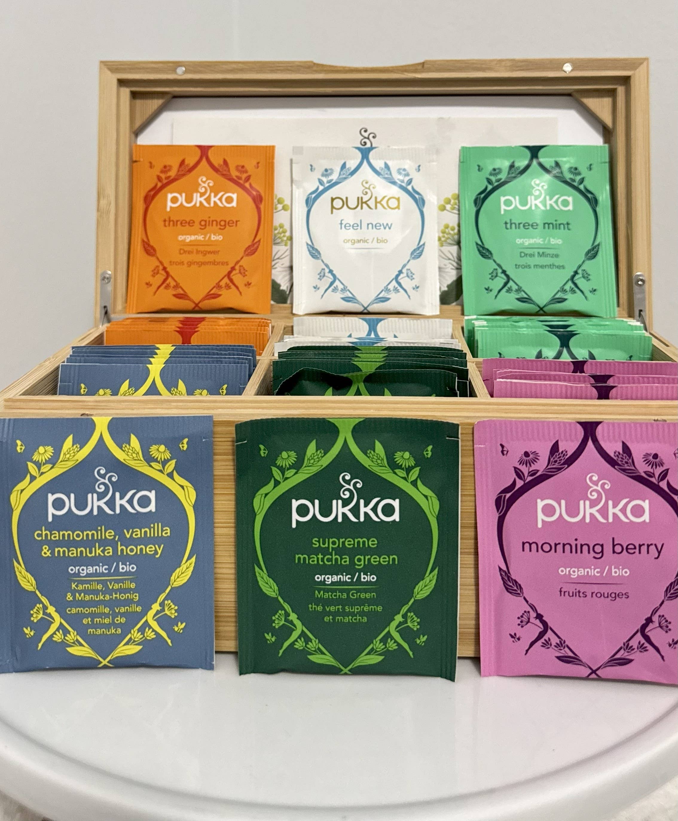 Lipton & TAZO - Wholesale Tea Bags - Pukka Tea Discovery Chest, 42 Tea Bags, 6 Flavors4