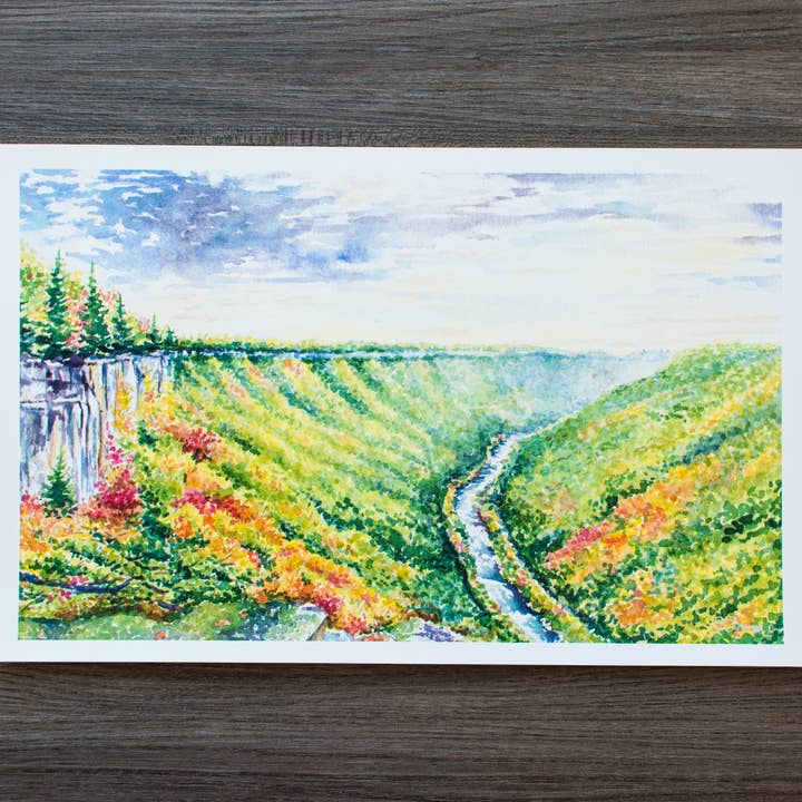 Endless Wall Trail, New River Gorge Druck für den Großhandel von Octavia Spriggs Fine Art