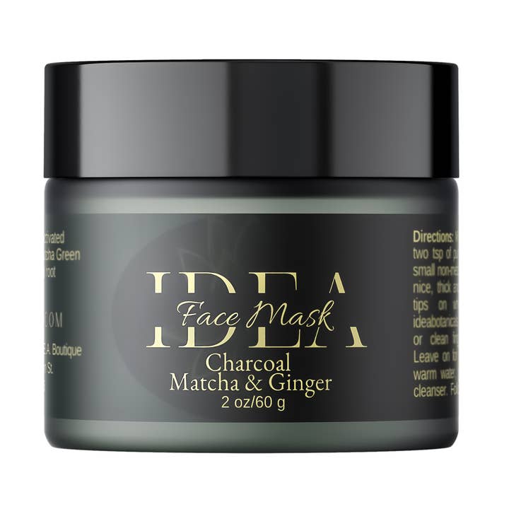 Clay Face Mask - Charcoal, Matcha & Ginger for wholesale by IDEA Boutique