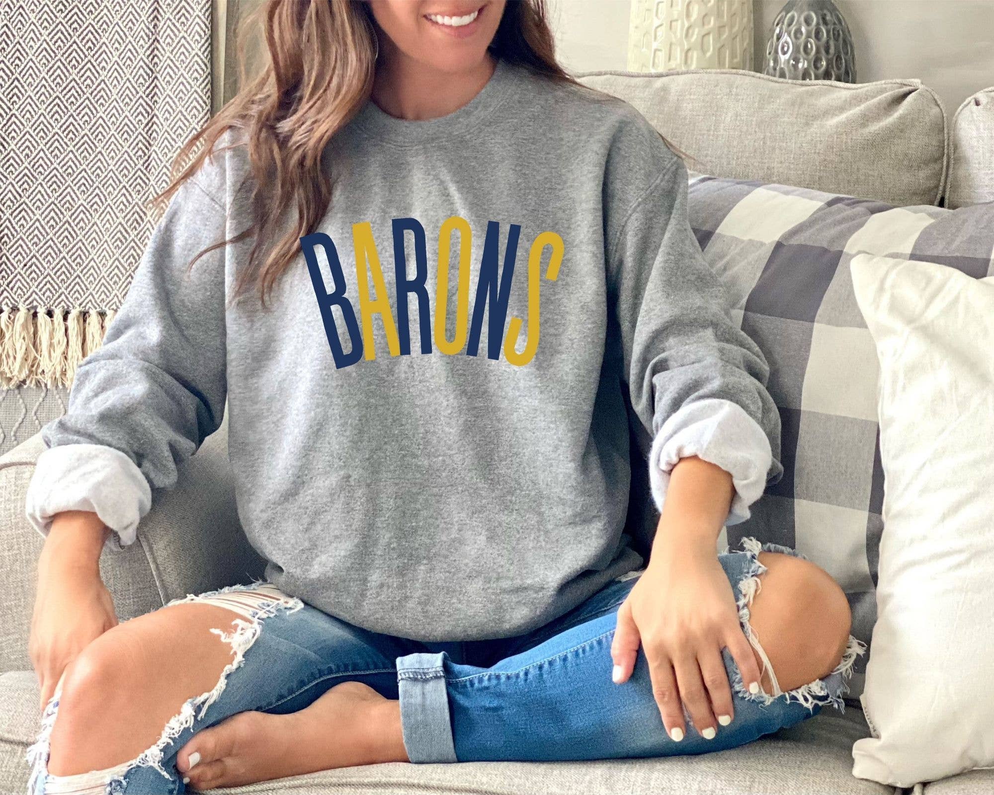 La Bella Rose Boutique - Vente Sweat-shirt à imprimés – femme - Sweat-shirt d'équipe personnalisé, pull universitaire, cadeau sportif11