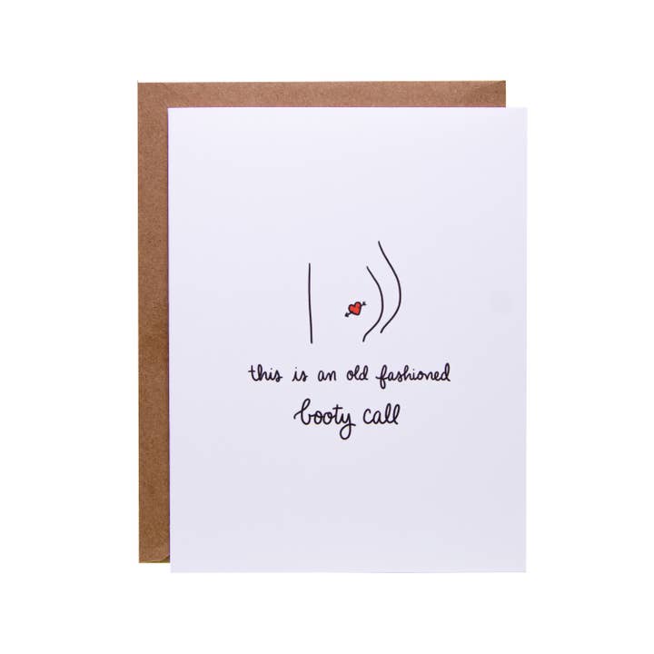 Old Fashioned Booty Call for wholesale by Drawing a Blank Cards + Gifts