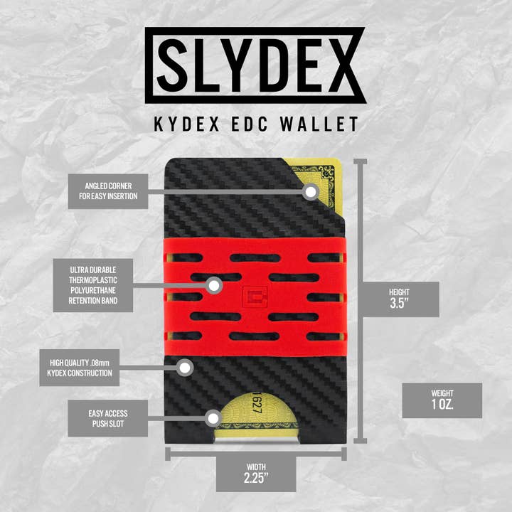 CurateNYC - Wholesale Wallet - Men's - Slydex - Kydex Minimalist Wallet
