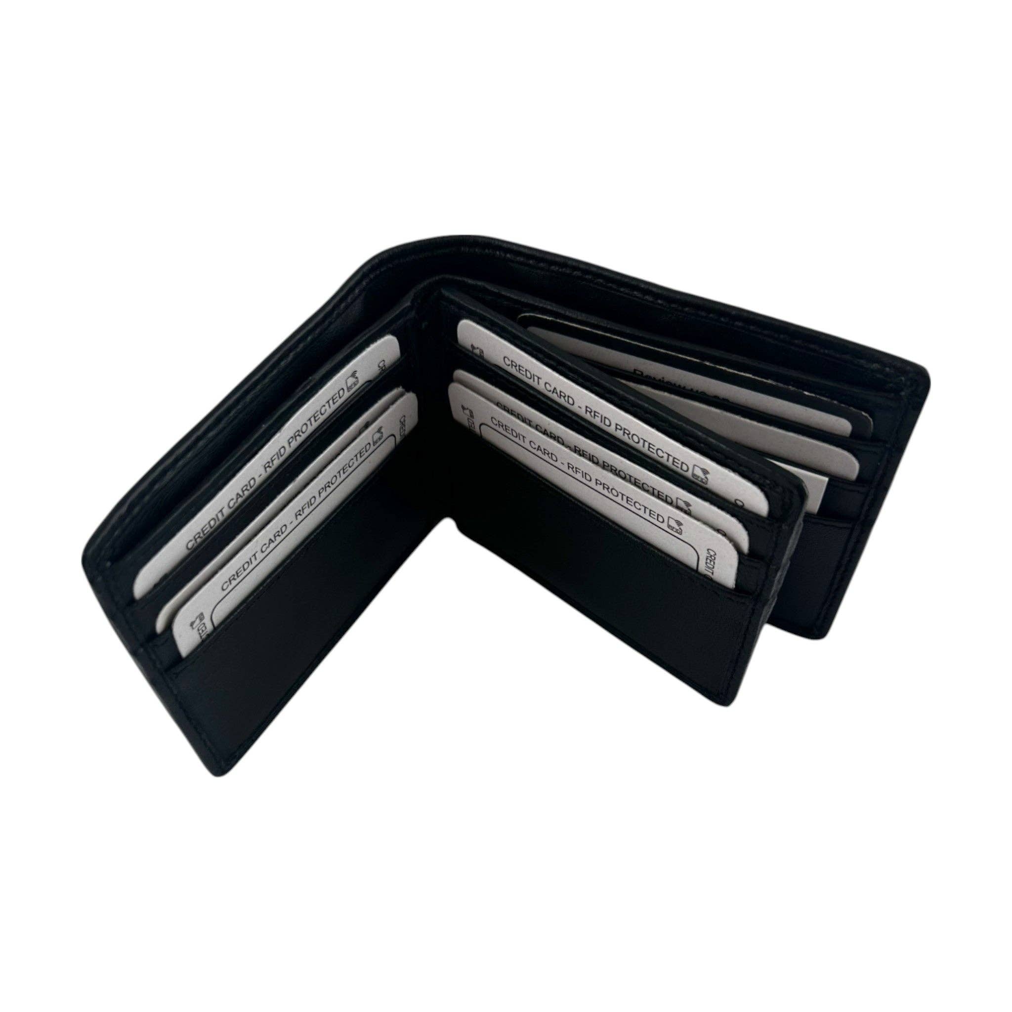 Black SMW06H ~ Sheepskin Men's Wallet for wholesale on Faire0