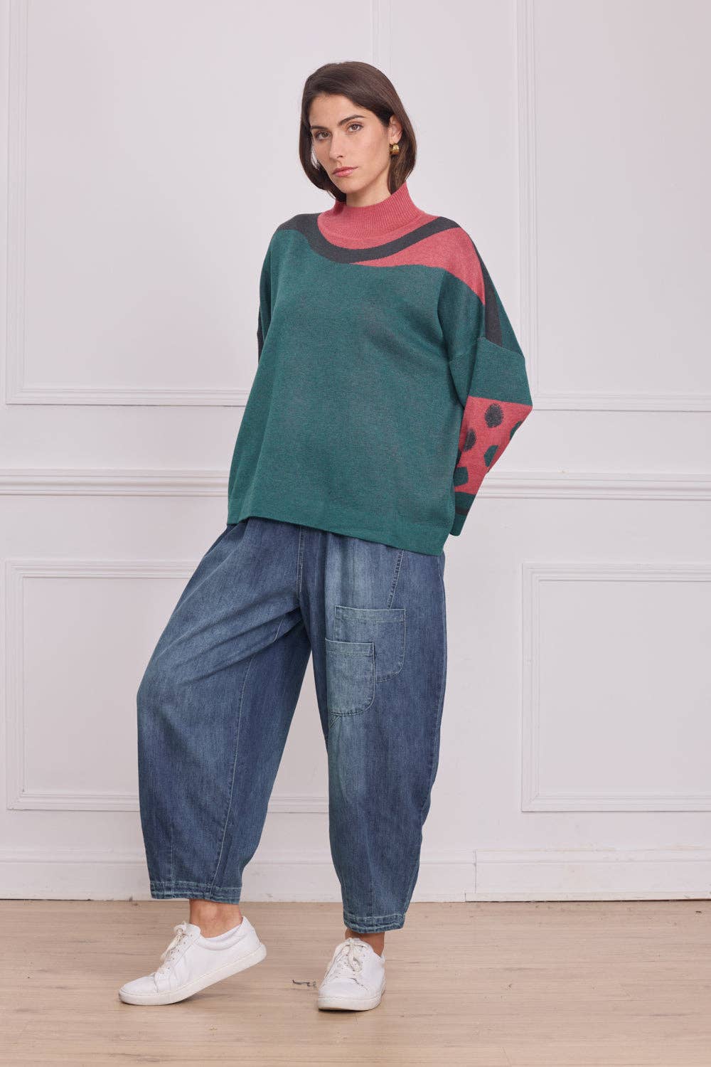 Grün X-2506 - Bluse für den Großhandel auf Faire1