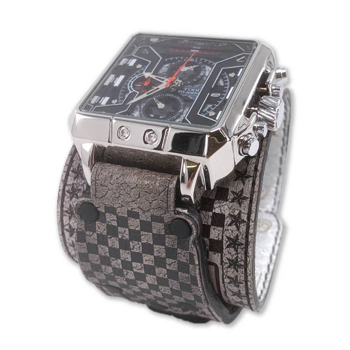 FINISHLINE XXVI-MENS HAND MADE-FULL GRAIN LEATHER-WATCH for wholesale by TODD BLOOM