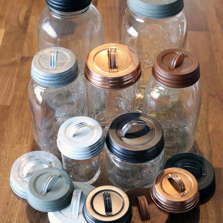 Mason Jar Lifestyle - Wholesale Jar - Handle / Canister Lid for Mason Jars6