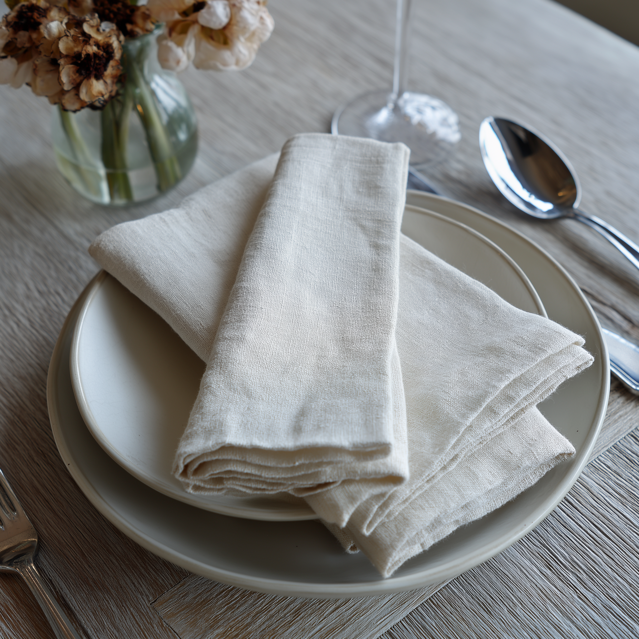 NorraVilla - Wholesale Dinner & Cloth Napkin - 100% Linen Napkins Mustard - Washed Soft - Made in Europe5