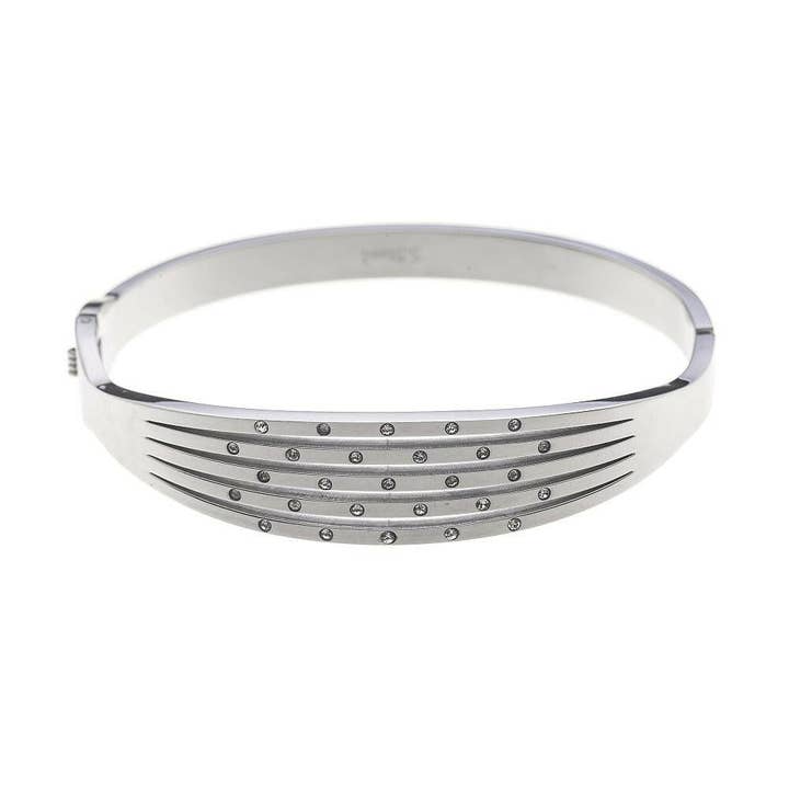 Pulseras de acero inoxidable: trazos y pedrería para venta al por mayor de Fox by Ren GmbH