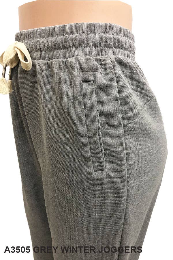 SSImport - Wholesale Athletic Sweatpants/Joggers - Women's - A3505 FLEECE WINTER JOGGERS MIXED SIZES 12PCS/PACK4