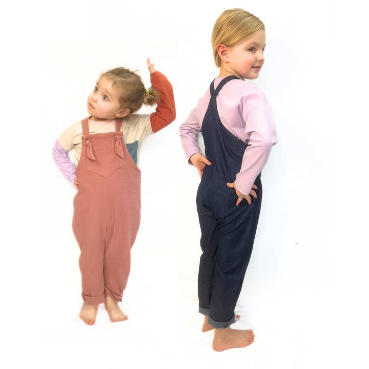 Pattern Paper Scissors – wholesale Surface pattern design – Kids Florrie Dungaree Sewing Pattern11