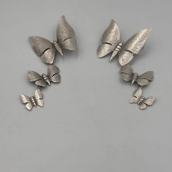 Volare - Wholesale Stud/Post Earrings - Cascading Butterfly Earrings0