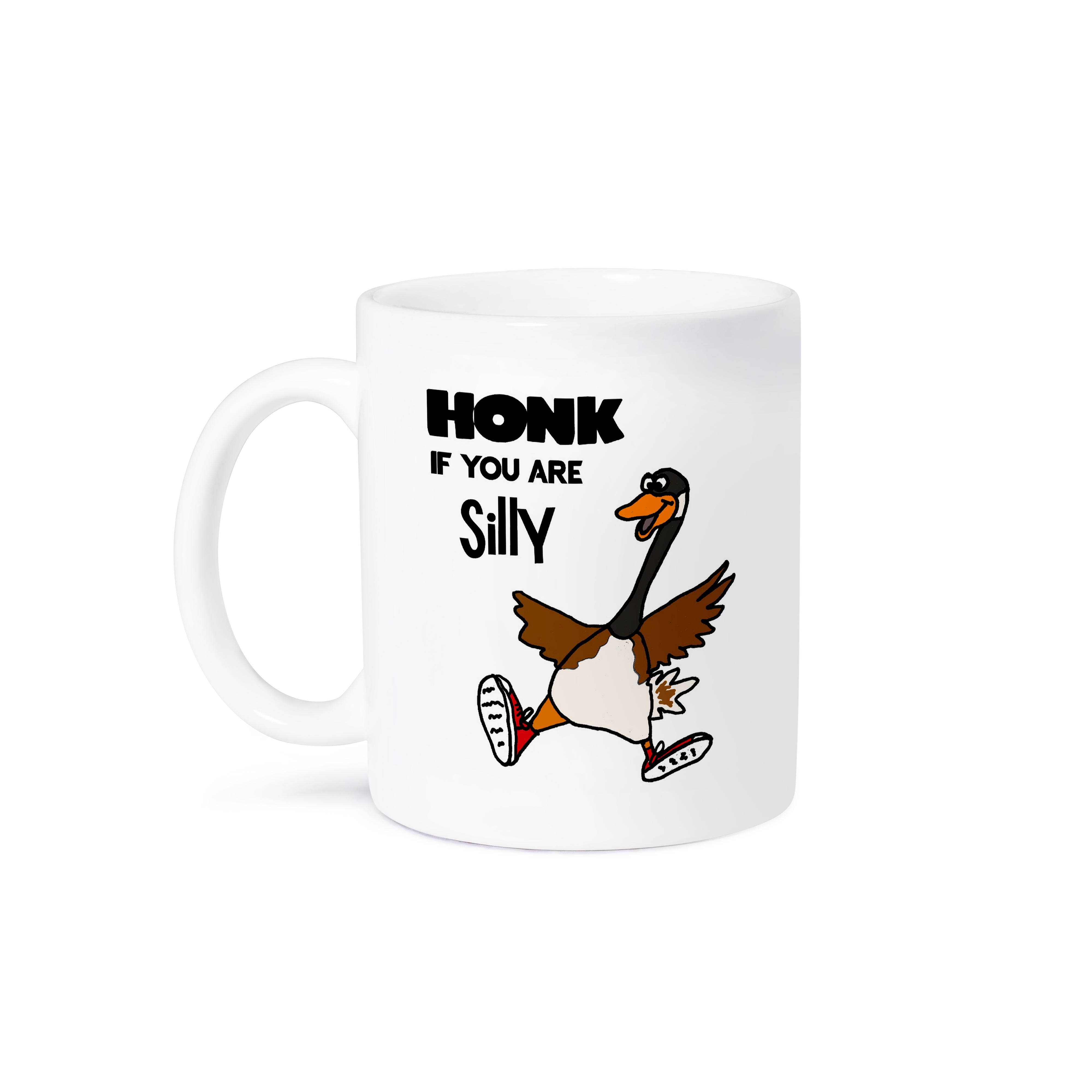 3dRose – Caneca por atacado – 3dRose, Caneca de desenho animado de sátira engraçada e fofa "Ganso Tolo, Buzine se Você for Tolo"8