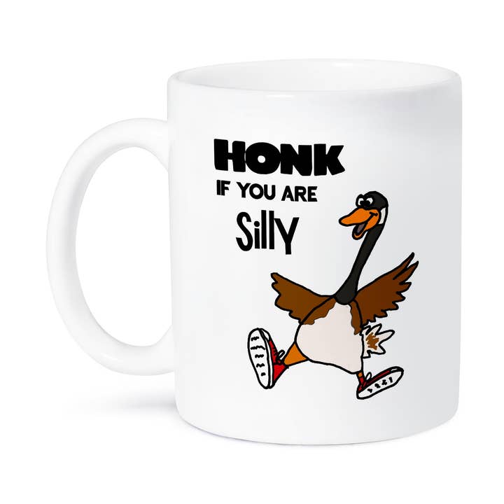 3dRose - Vendita all'ingrosso Tazza - 3dRose, Carina e divertente Oca Sciocca Starnazza se Sei Sciocco Satira Cartone Animato, Tazza8